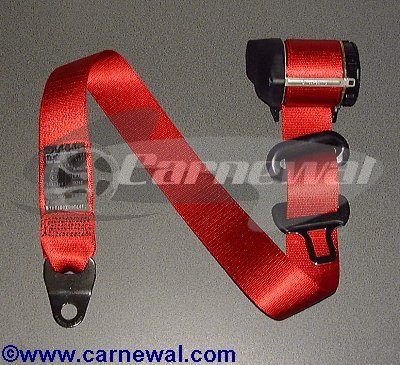 Colored front seat belts
