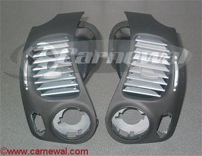 Alu look / Leather side vents for 996 Cars