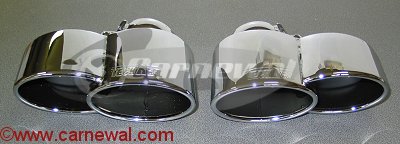 Turbo Chromed Dual Exhaust Tips